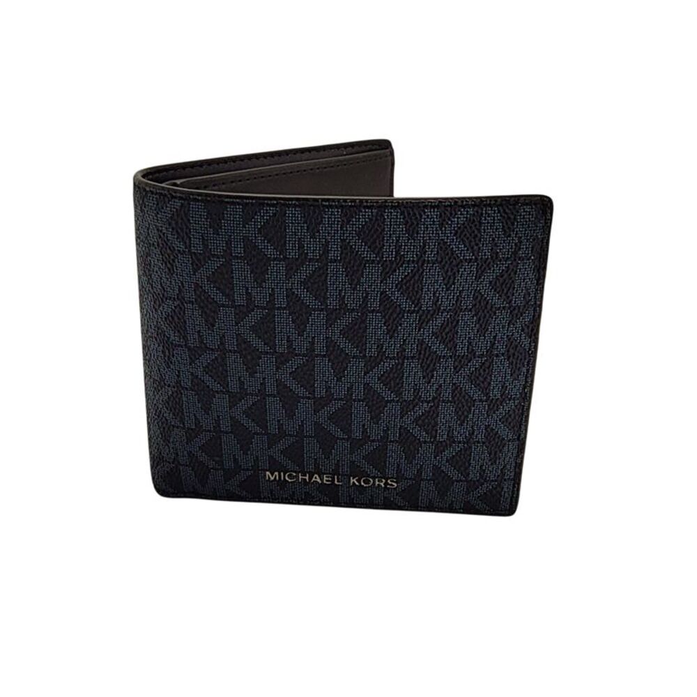 Michael Kors Men Cooper Billfold Wallet With Passcase Blue
